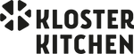 Logo mit stilisierten Dreiecksformen neben Schriftzug KLOSTER KITCHEN
