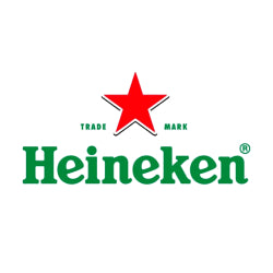 grüner Heineken-Schriftzug mit rotem Stern